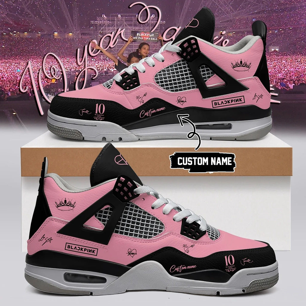 Personalized BLACKPINK Merch Sneakers Kpop World Tour Pink Black Shoes Music Fan Gifts Personalized BLACKPINK Merch Sneakers Kpop World Tour Pink Black Shoes Music Fan Gifts