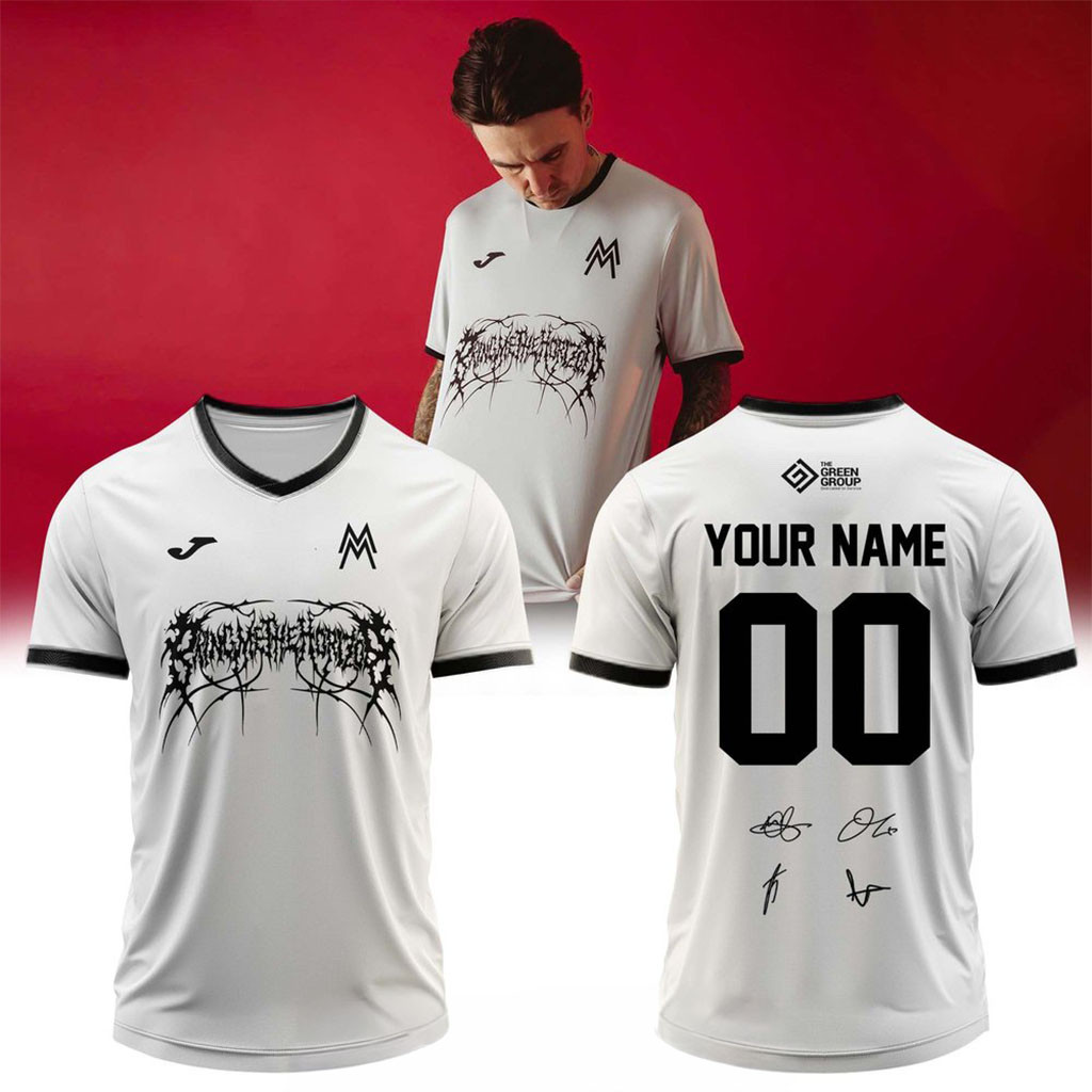 Personalized Bring Me The Horizon Signed Football Jersey BMTH Merch Gift For Rock Band Fans Personalized Bring Me The Horizon Signed Football Jersey BMTH Merch Gift For Rock Band Fans