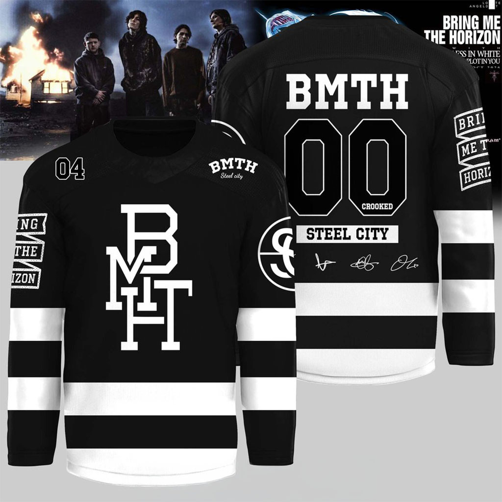 Personalized Bring Me The Horizon Signed Hockey Jersey BMTH Merch Present For Rock Band Fans