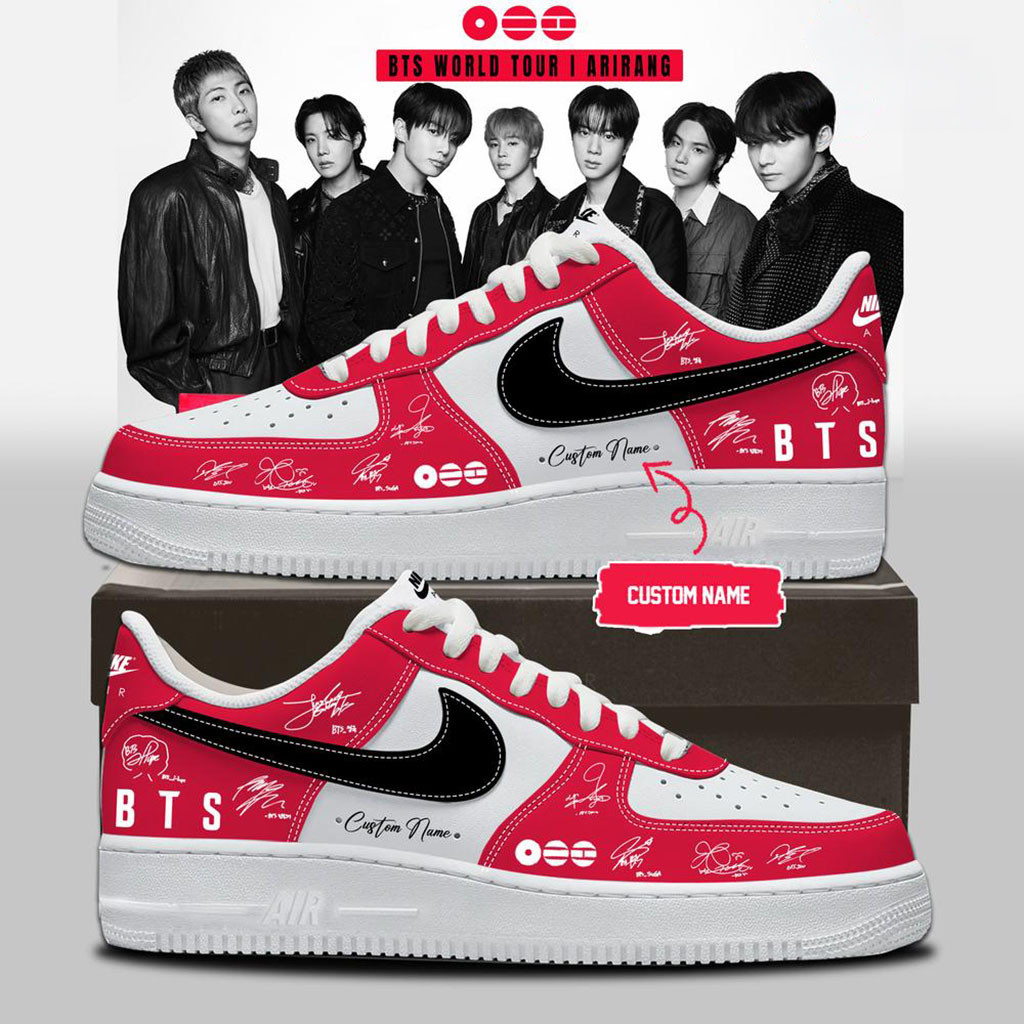 Personalized BTS Arirang World Tour 2026 Sneakers Signed BTS Merch Kpop Present For Army Personalized BTS Arirang World Tour 2026 Sneakers Signed BTS Merch Kpop Present For Army
