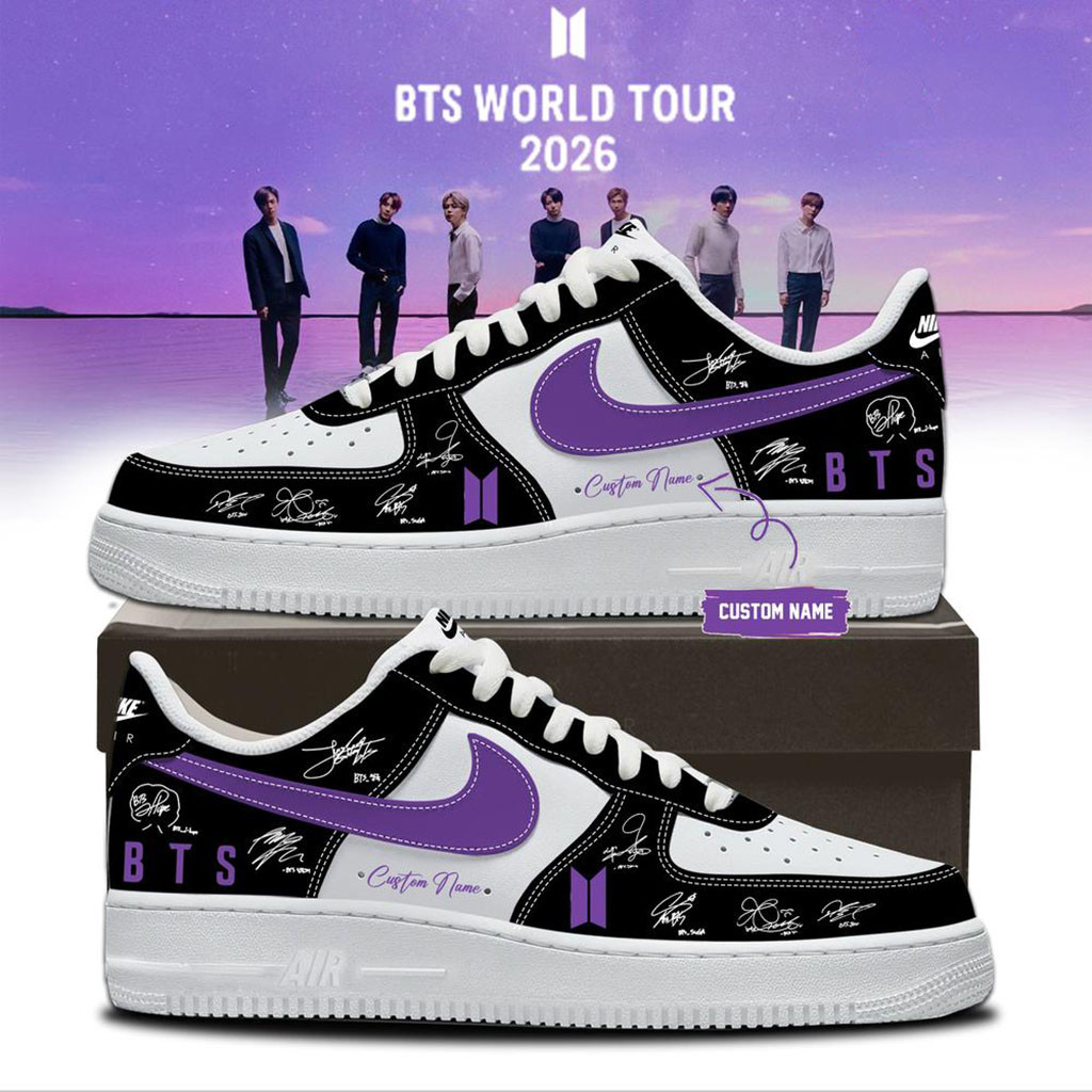 Personalized BTS X Arirang World Tour Sneakers Signed BTS Merch Kpop Gear Gift For Army