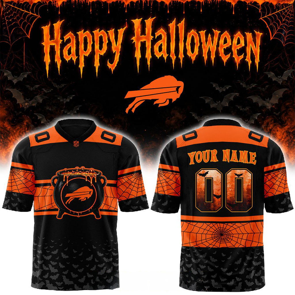 Personalized Buffalo Bills Halloween Day 2026 Spooky Game Football Jersey Buffalo Bills Merch