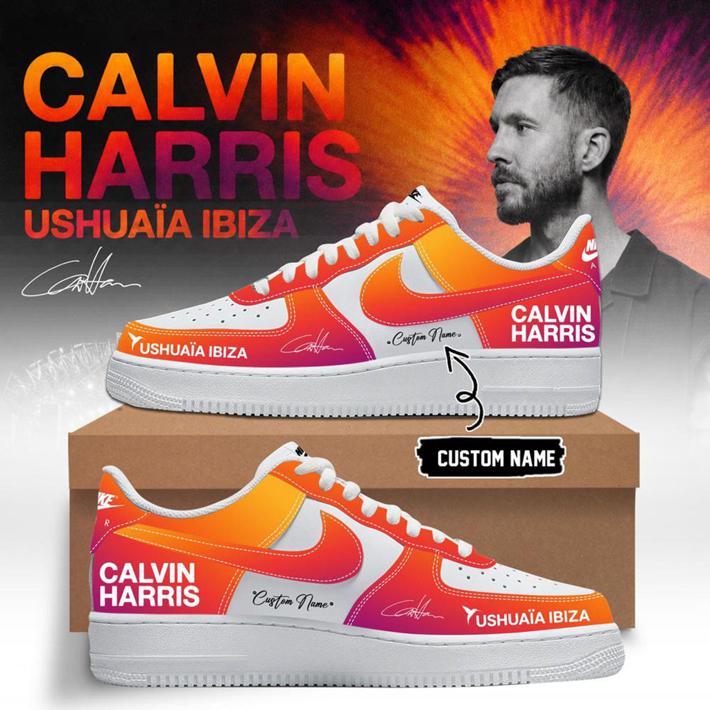 Personalized Calvin Harris Ushuaia Ibiza 2026 Signature Sneakers Calvin Harris Merch Fan Gifts