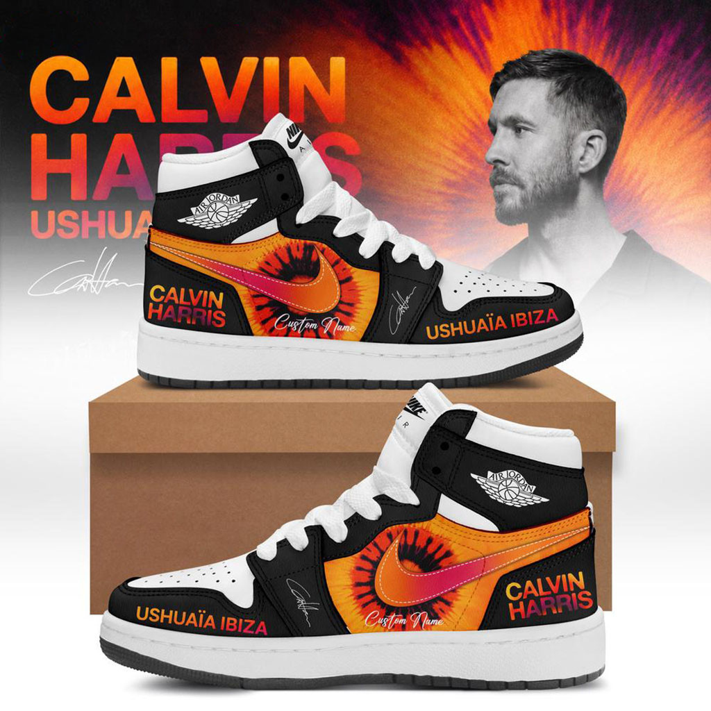 Personalized Calvin Harris Ushuaia Ibiza 2026 Signed Black Sneakers Calvin Harris Merch Gifts Personalized Calvin Harris Ushuaia Ibiza 2026 Signed Black Sneakers Calvin Harris Merch Gifts