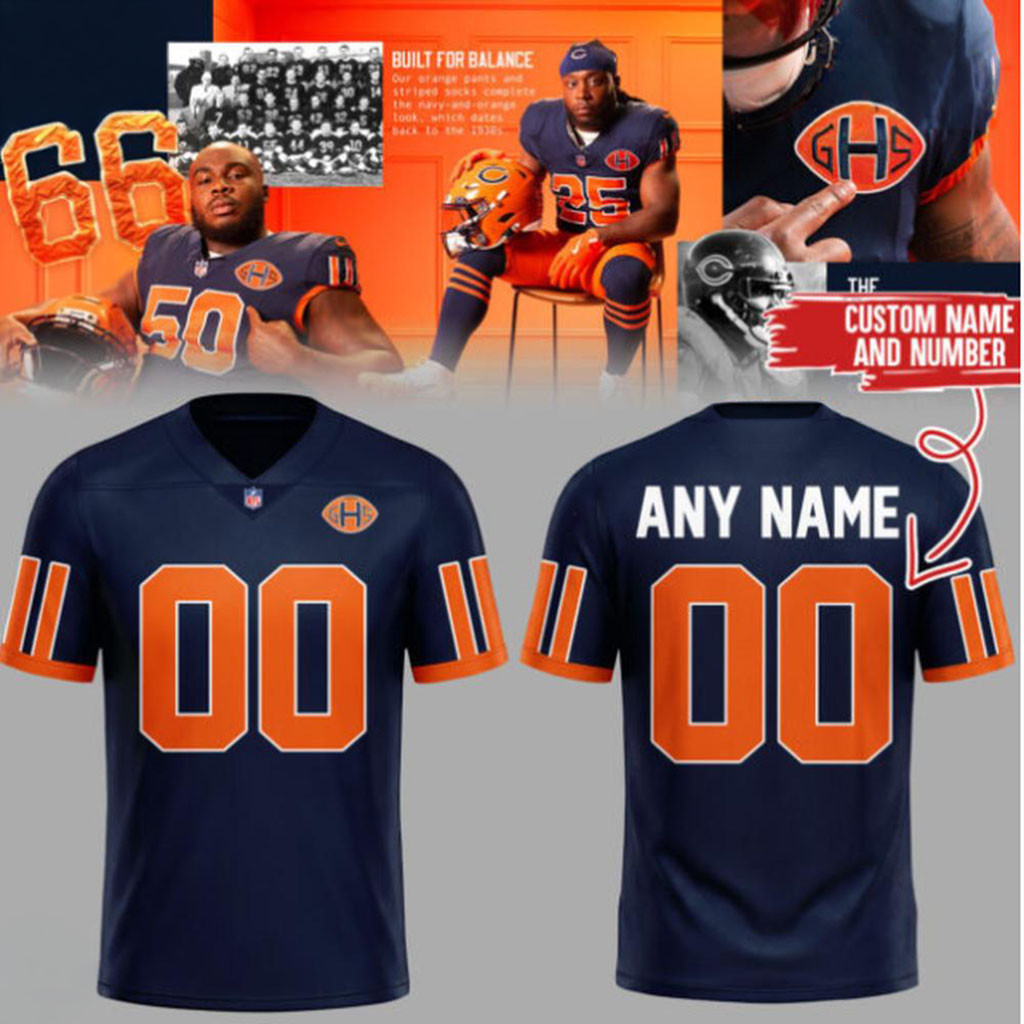 Personalized Chicago Bears Monsters Of The Midway Jersey Chicago Bears Merch Football Fan Gifts