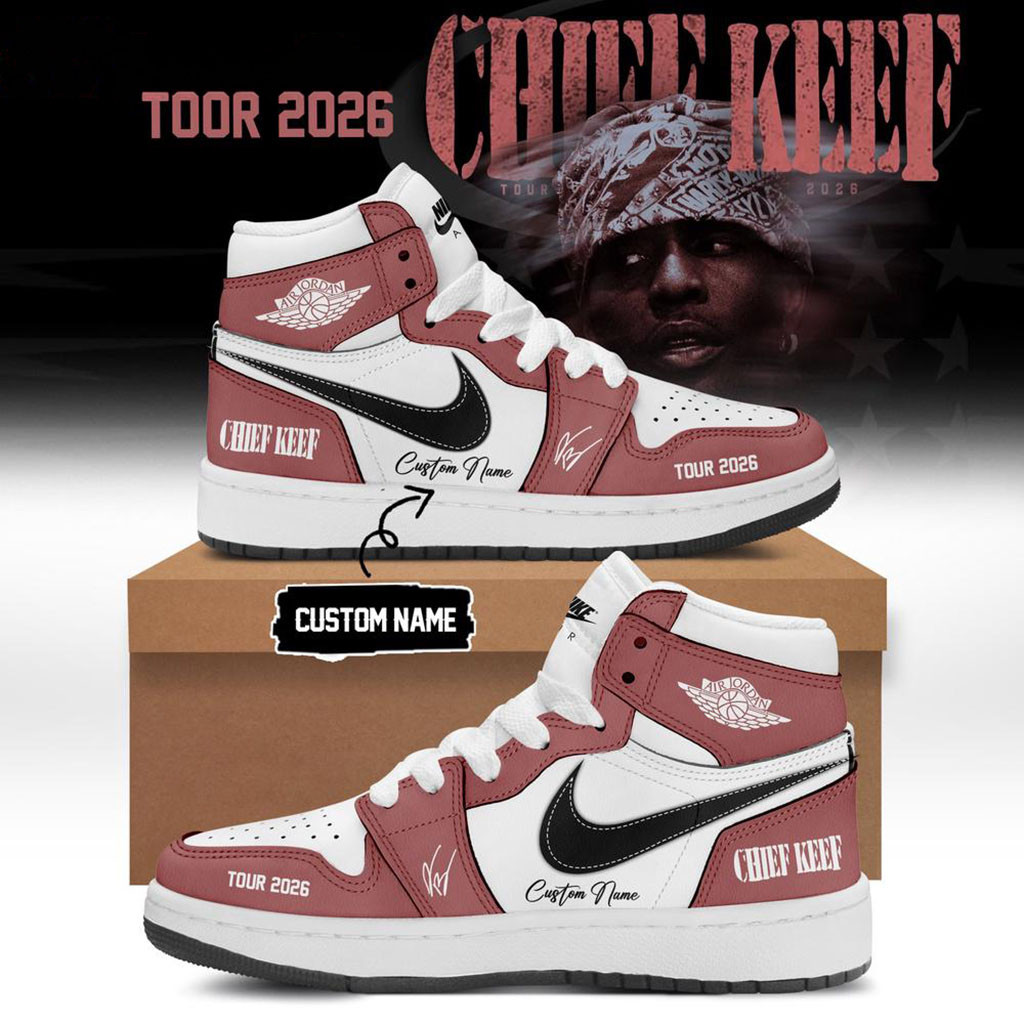 Personalized Chief Keef Tour 2026 Signature High Top Sneakers Chief Keef Merch Gift For Rap Fan Personalized Chief Keef Tour 2026 Signature High Top Sneakers Chief Keef Merch Gift For Rap Fan