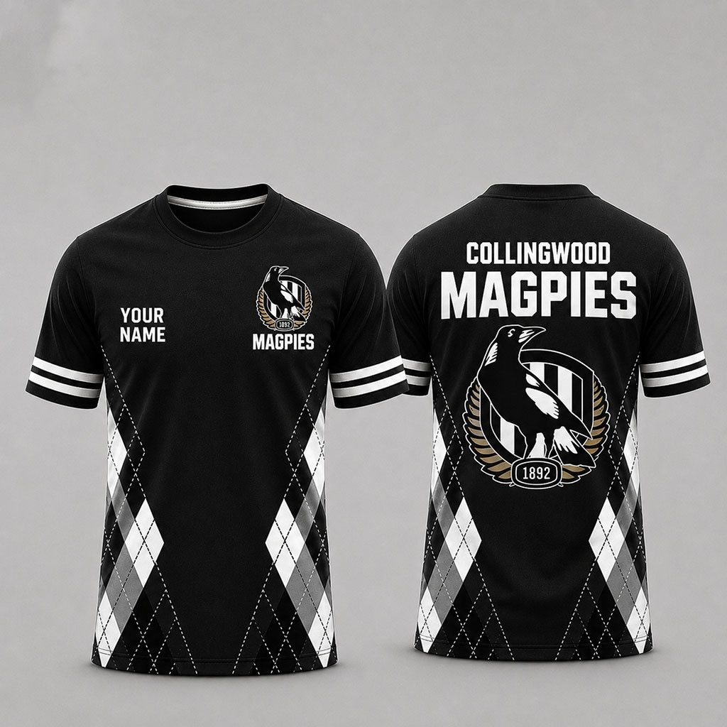 Personalized Collingwood Magpies 1892 T-Shirt Collingwood Football Club Merch Gift For Fans
