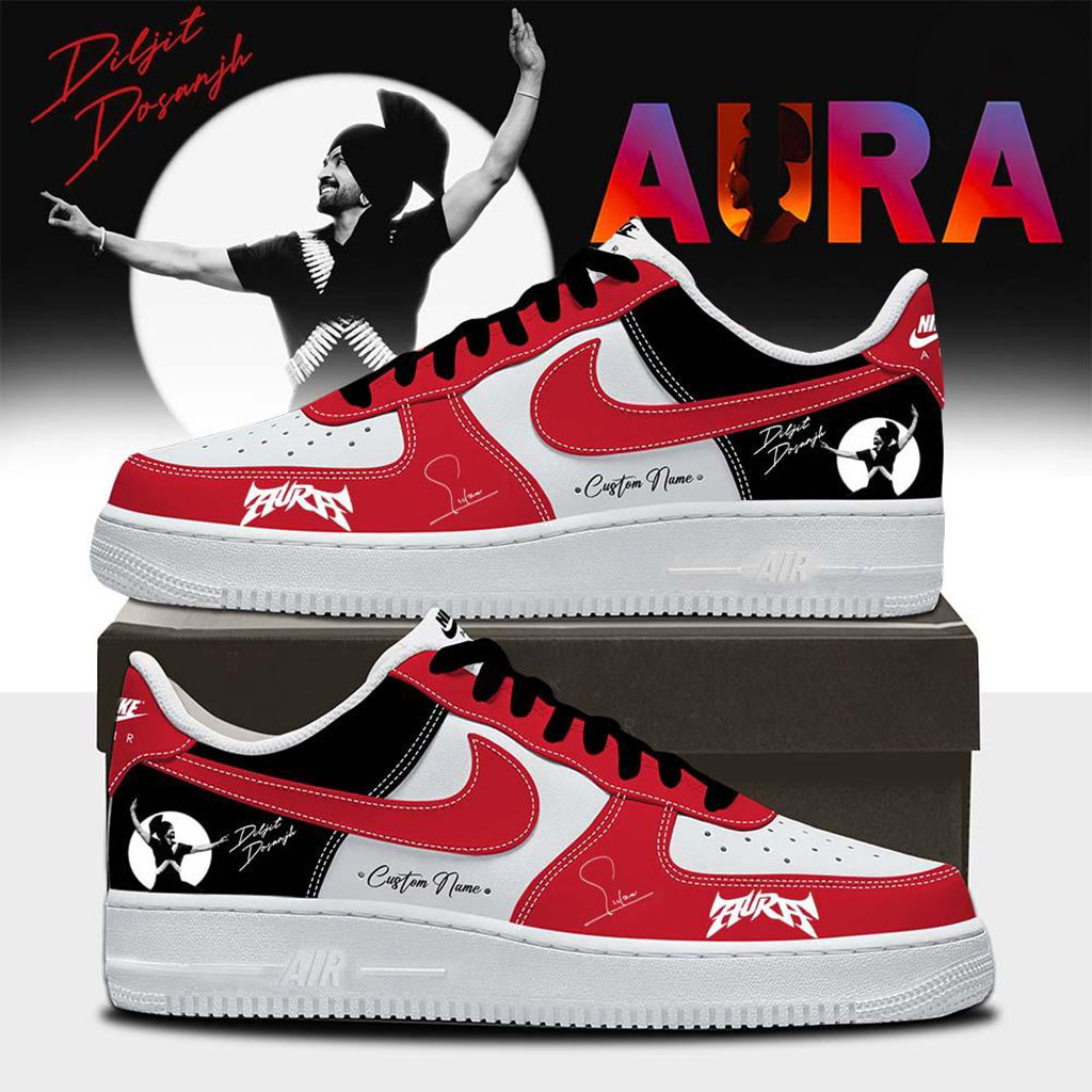 Personalized Diljit Dosanjh AURA World Tour 2026 Shoes Diljit Dosanjh Merch Music Fan Gifts
