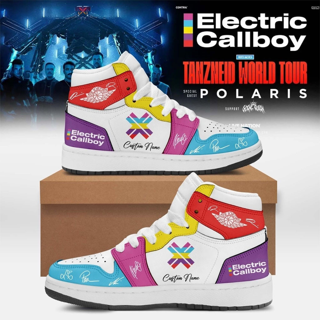 Personalized Electric Callboy Tanzneid World Tour 2026 Signature Hightop Shoes Fan Merch