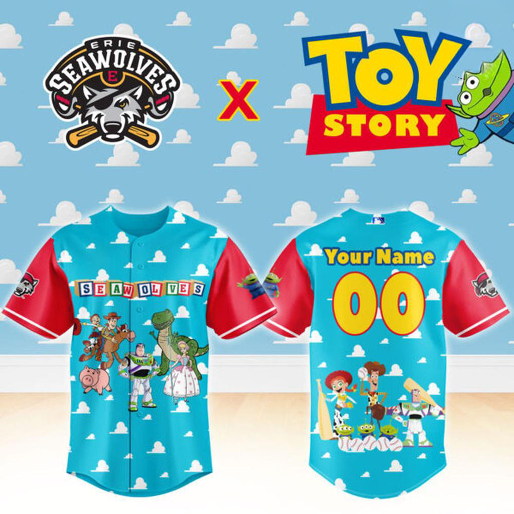 Personalized Erie SeaWolves X Toy Story Night 2026 Baseball Jersey Erie SeaWolves Merch Gifts Personalized Erie SeaWolves X Toy Story Night 2026 Baseball Jersey Erie SeaWolves Merch Gifts
