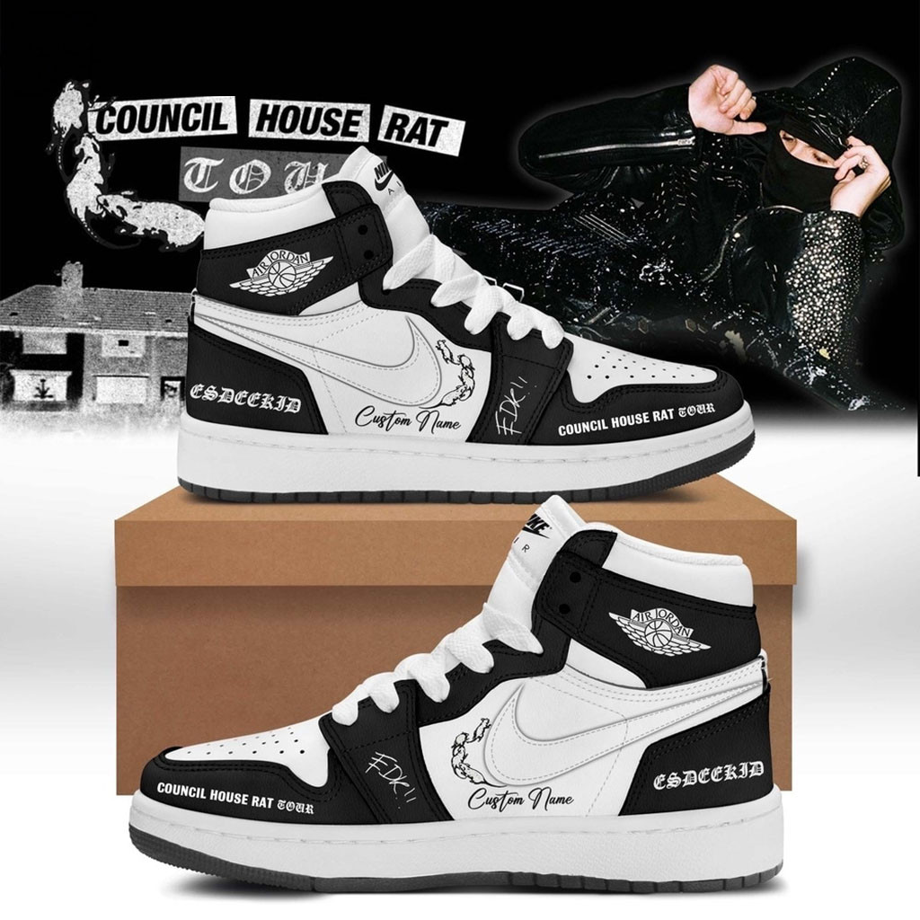 Personalized EsDeeKid Council House Rat Tour 2026 High Top Sneakers EsDeeKid Merch Fan Gifts