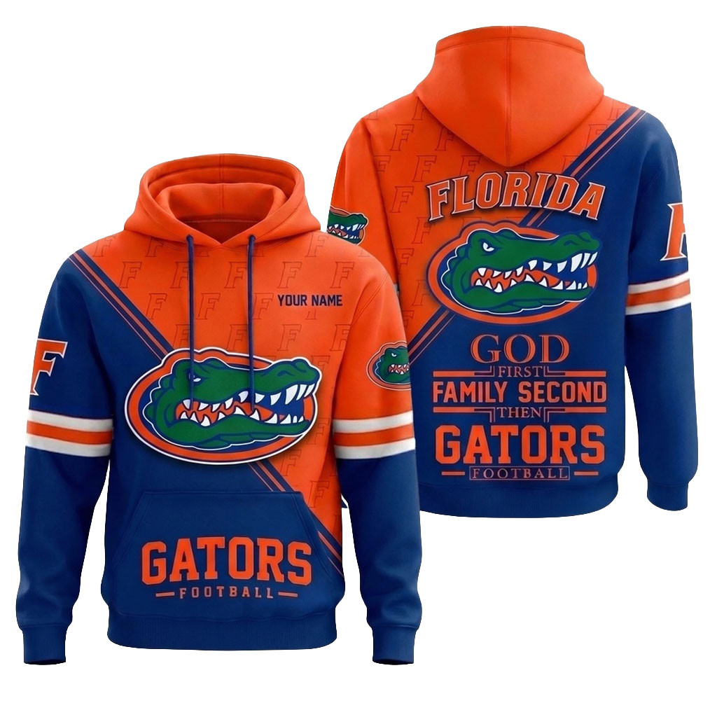 Personalized Florida Gators 2026 Faith Family Football Hoodie Florida Gators Merch Gift For Fan