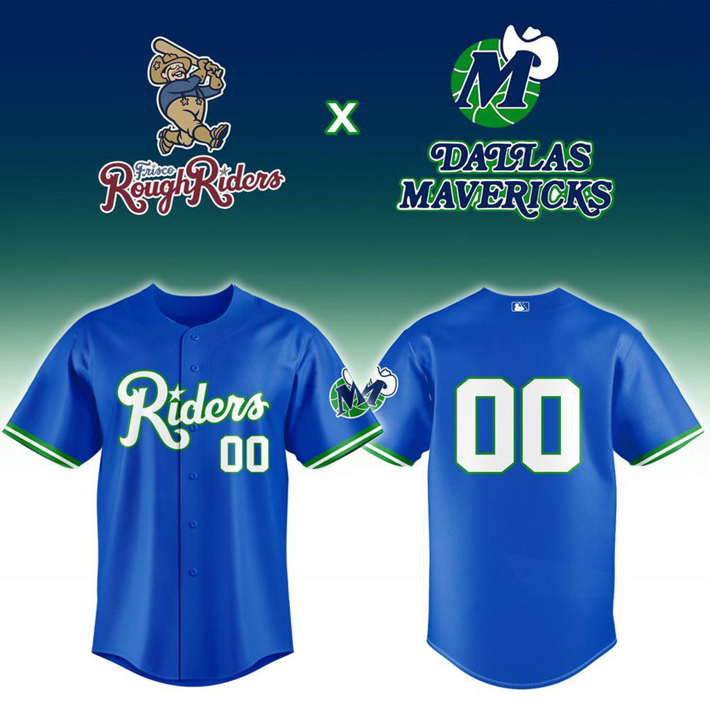 Personalized Frisco RoughRiders X Dallas Mavericks Crossover 2026 Baseball Jersey Fan Merch
