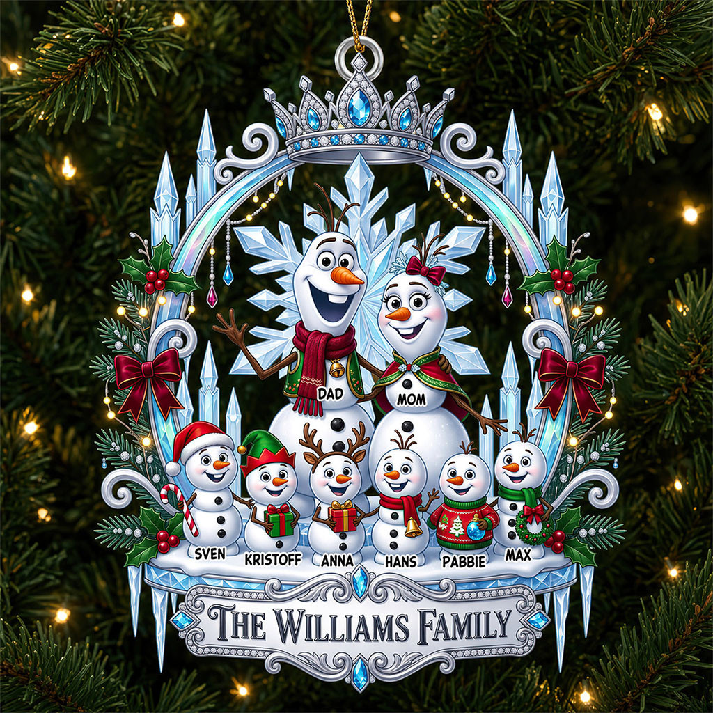 Personalized Frozen Olaf Adorable Snowman Christmas Ornament Xmas Decor Gifts For Family Personalized Frozen Olaf Adorable Snowman Christmas Ornament Xmas Decor Gifts For Family