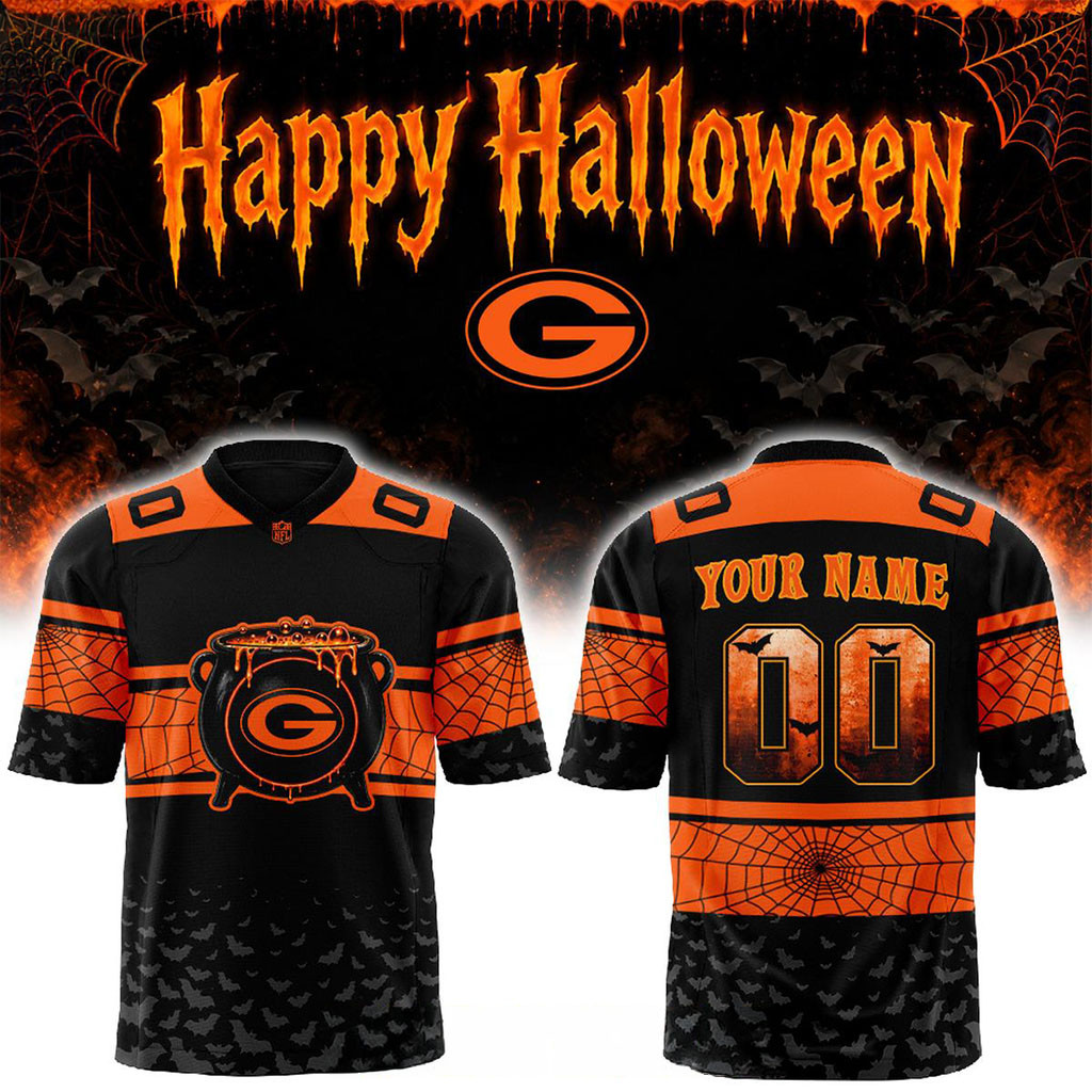 Personalized Green Bay Packers Halloween Day 2026 Spooky Game Football Jersey Packers Merch