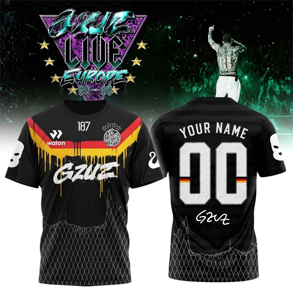 Personalized Gzuz Live Europe Tour 2026 Signed Shirt Gzuz Merch Gifts For Music Lovers