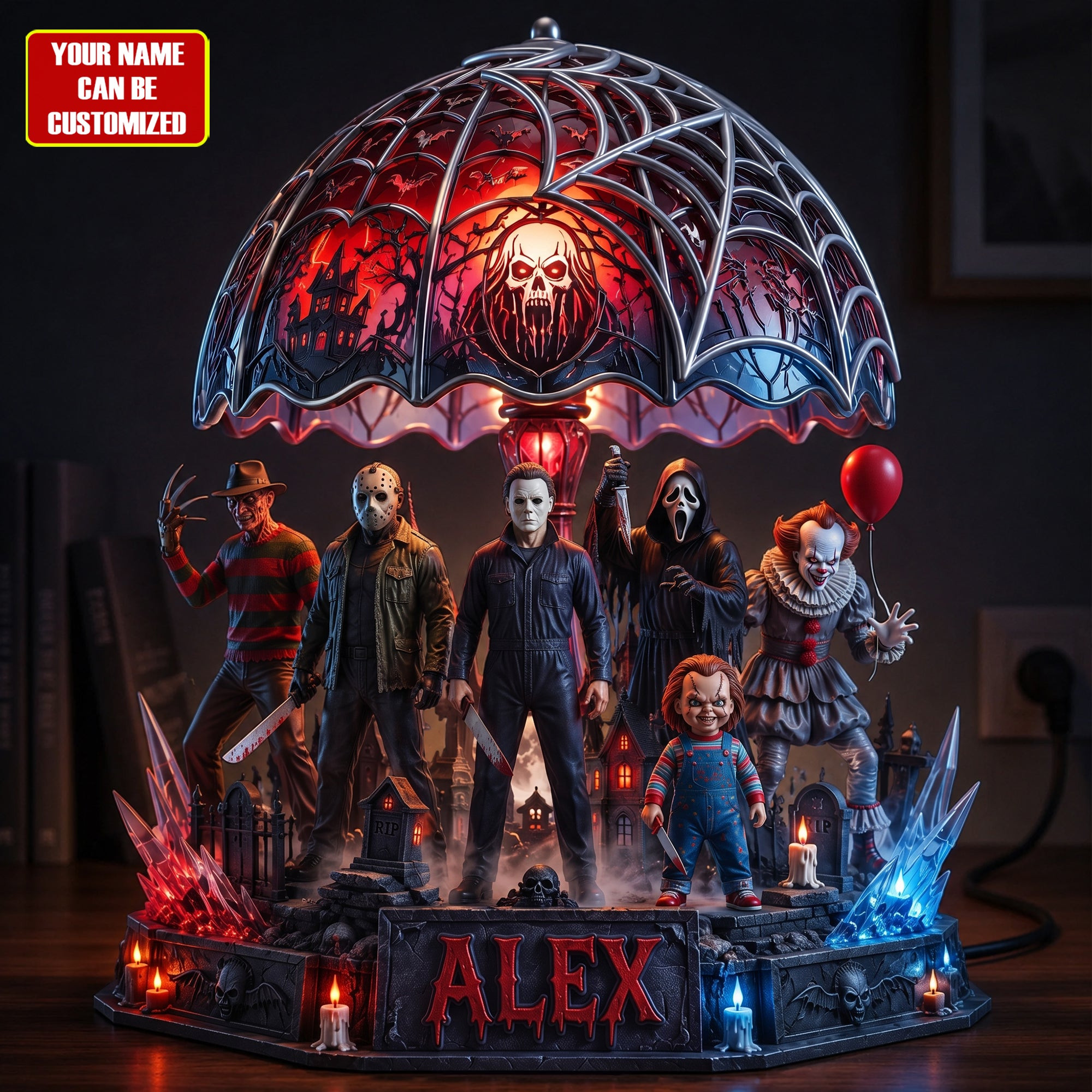 Personalized Halloween Horror Characters Acrylic Display Decor Horror Fan Gifts