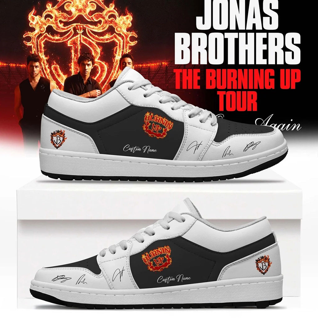 Personalized Jonas Brothers Merch 2026 The Burning Up Tour Sneakers Music Related Gifts For Guys