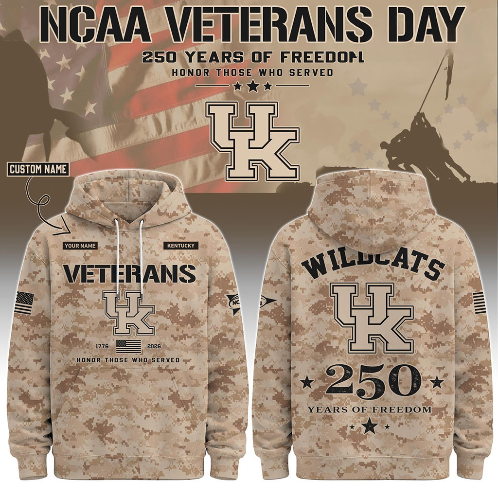 Personalized Kentucky Wildcats Special Veterans Day 2026 Hoodie Wildcats Merch Fan Gifts