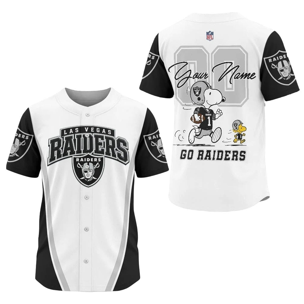 Personalized Las Vegas Raiders X Snoopy Ultimate Game Day Jersey Football Gift For Raiders Fans