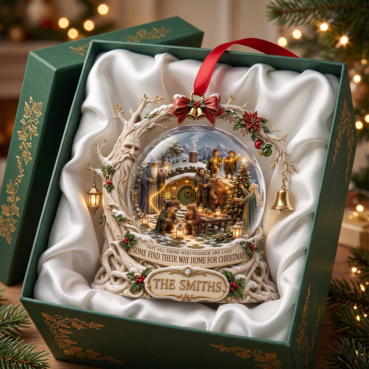 Personalized Lord Of The Rings Christmas Ornament Middle Earth Family Christmas Decor Fan Gifts Personalized Lord Of The Rings Christmas Ornament Middle Earth Family Christmas Decor Fan Gifts
