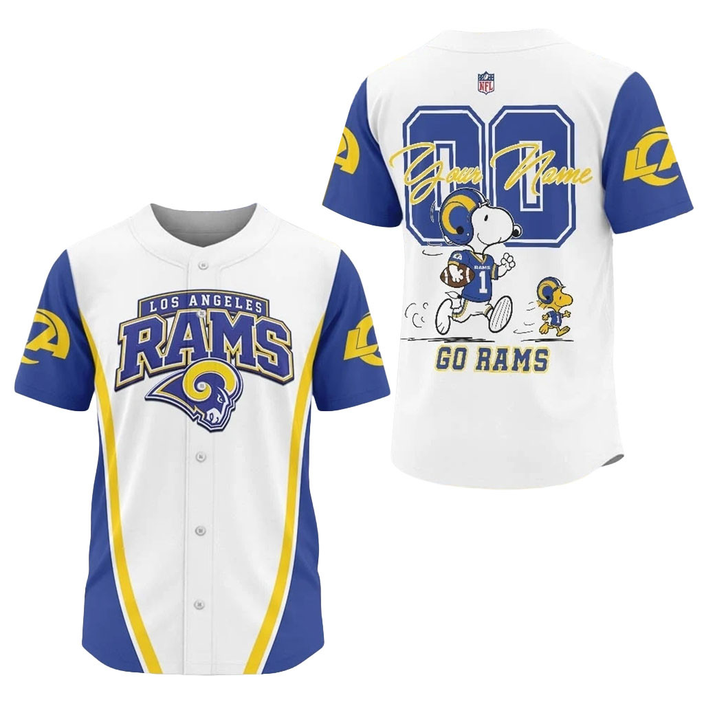 Personalized Los Angeles Rams X Snoopy Ultimate Jersey Game Day Apparel LA Rams Merch Fan Gifts Personalized Los Angeles Rams X Snoopy Ultimate Jersey Game Day Apparel LA Rams Merch Fan Gifts
