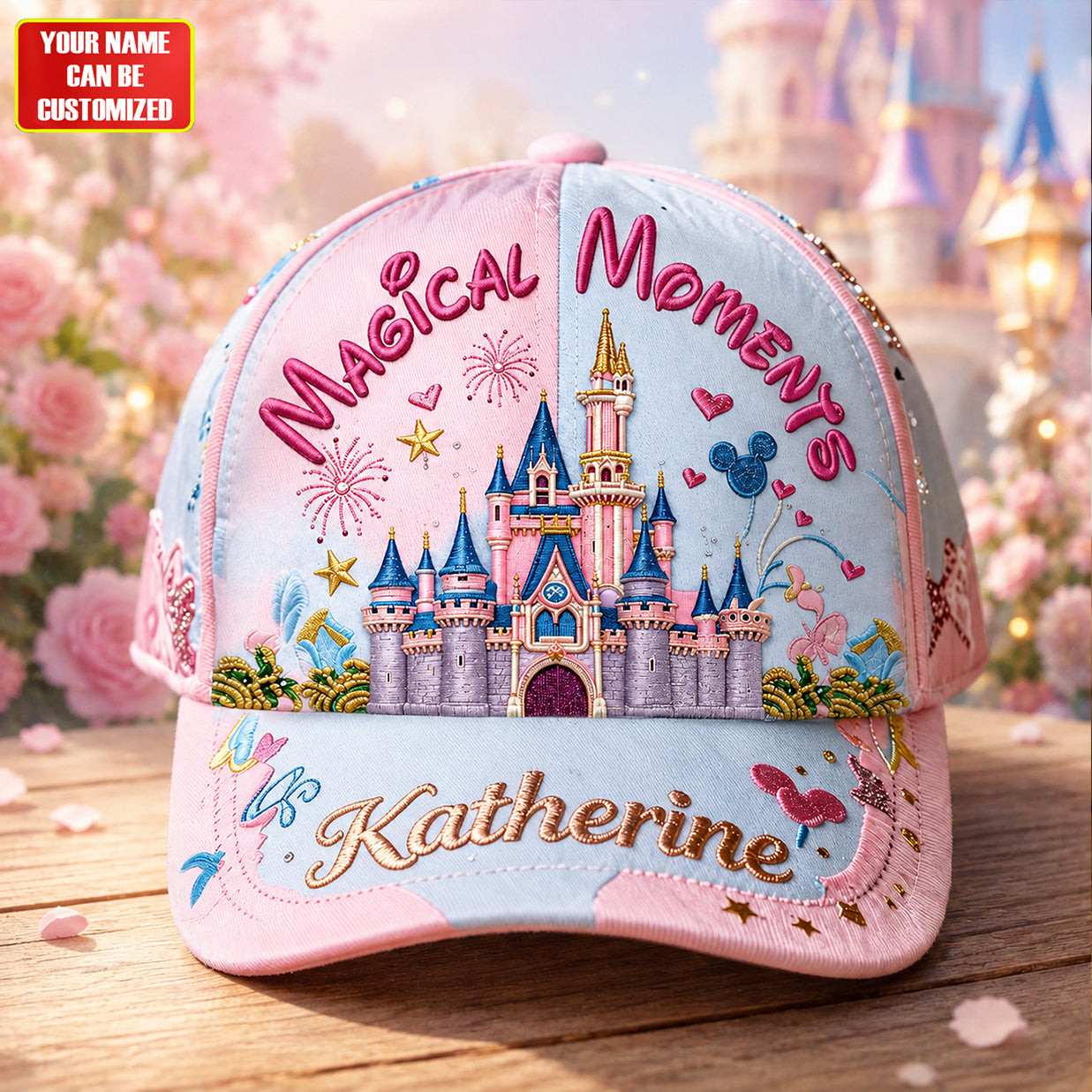 Personalized Magic Moments Castle Hat Fairytale Adventure Cap Birthday Gift For Daughters