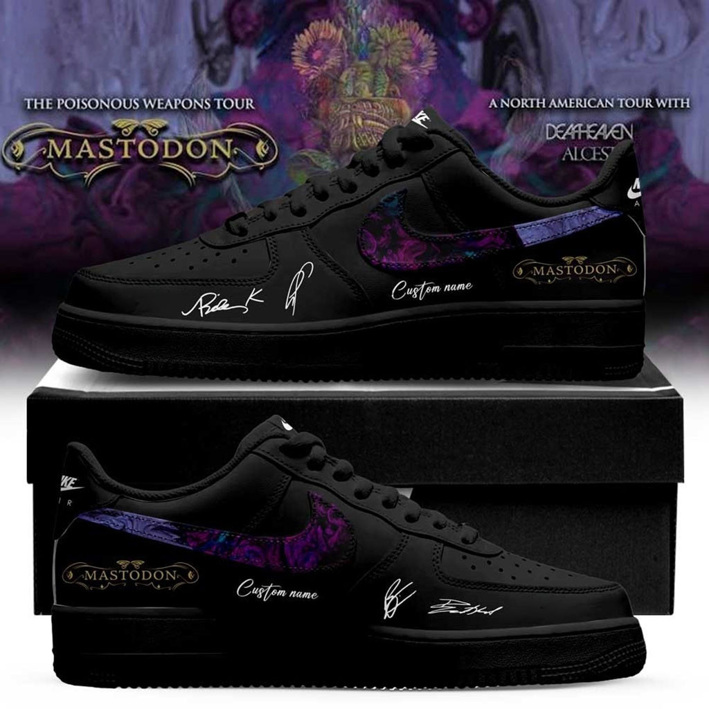 Personalized Mastodon Poisonous Weapons Tour 2026 Black Sneakers Mastodon Band Merch Fan Gifts Personalized Mastodon Poisonous Weapons Tour 2026 Black Sneakers Mastodon Band Merch Fan Gifts