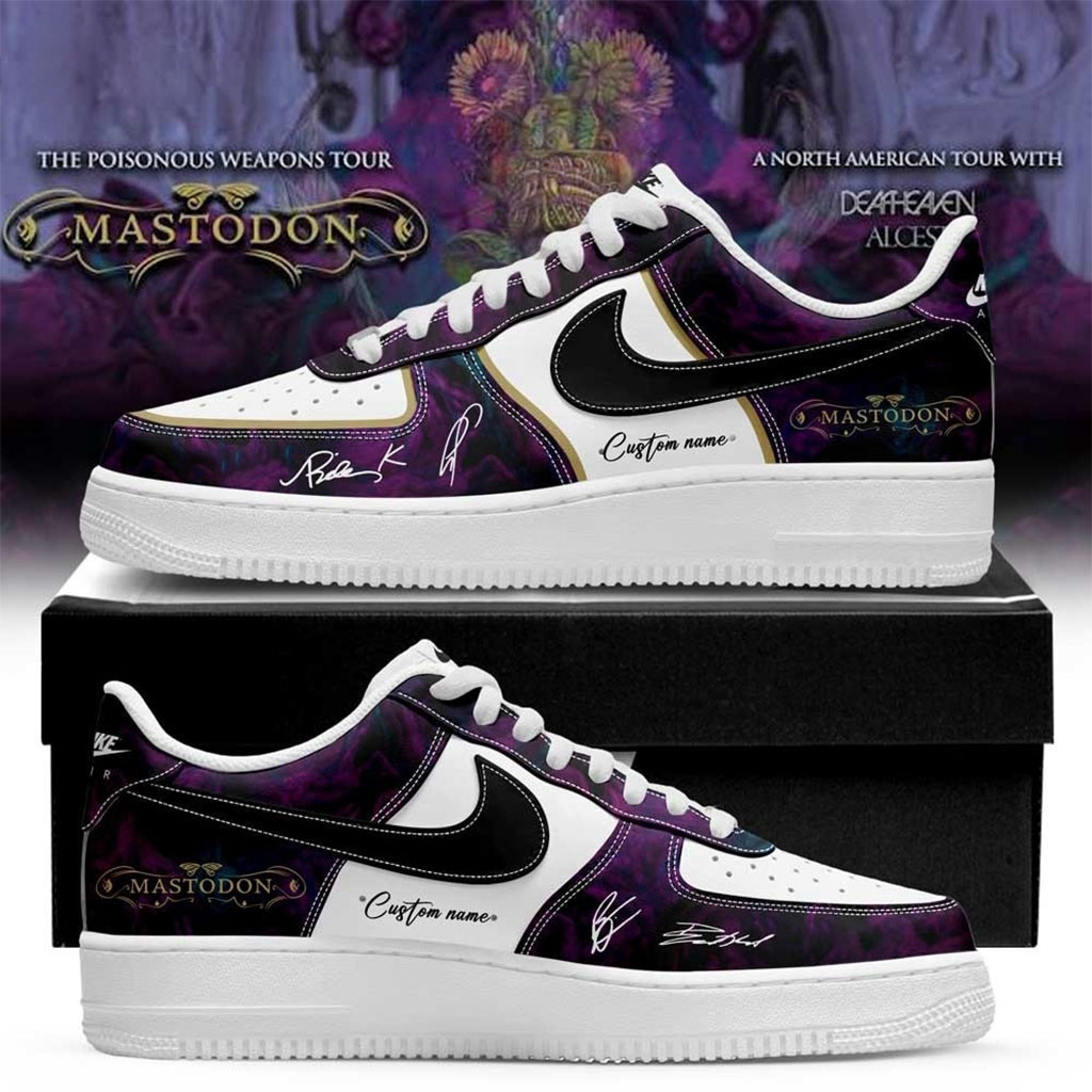 Personalized Mastodon Poisonous Weapons Tour 2026 Shoes Sneakers Mastodon Band Merch Personalized Mastodon Poisonous Weapons Tour 2026 Shoes Sneakers Mastodon Band Merch