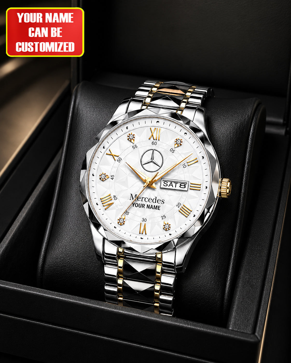 Personalized Merc Sapphire Premium Luxury Charley Watch Present For Car Lovers