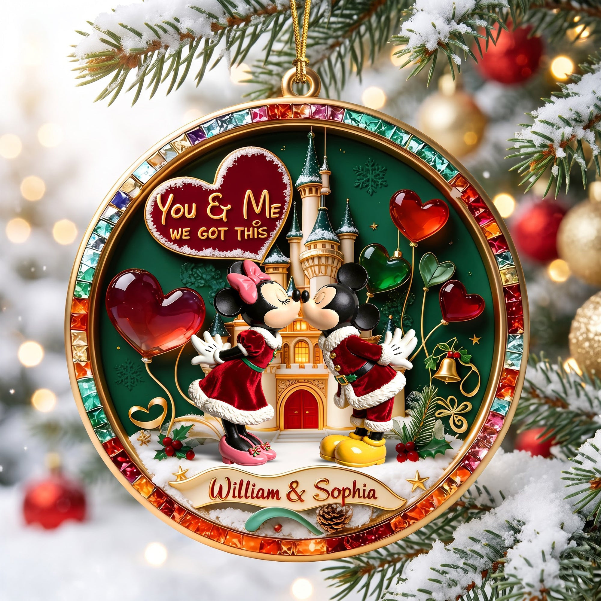 Personalized Mickey Couple You And Me We Got This Christmas Ornament Gifts For Couples