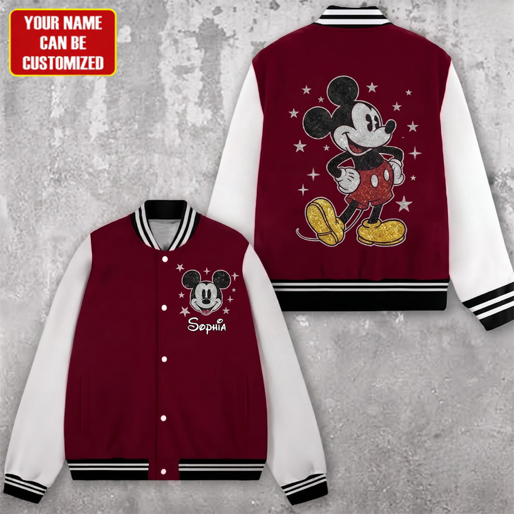 Personalized Mickey Mouse Friends Twinkle Mouse Varsity Jacket Best Gifts For Sisters