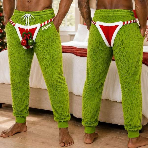 Personalized Naughty Furry Christmas Sweatpants The Grinch Themed Apparel Gag Gifts For Him Personalized Naughty Furry Christmas Sweatpants The Grinch Themed Apparel Gag Gifts For Him