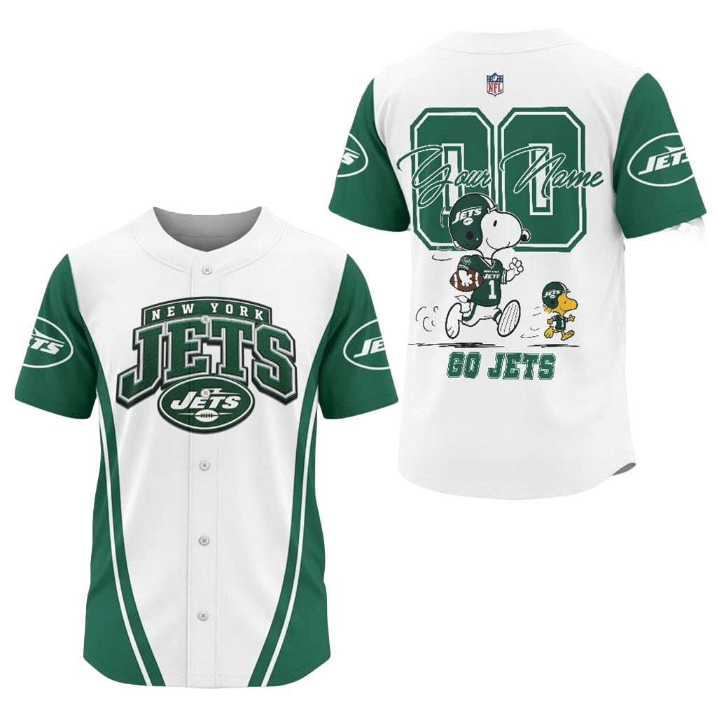 Personalized New York Jets X Snoopy Ultimate Game Day Jersey NY Jets Merch Football Fan Gear