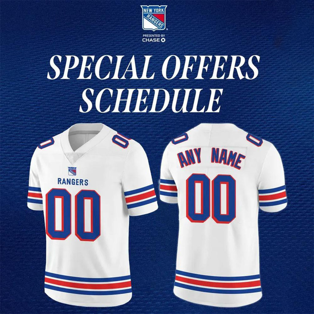 Personalized New York Rangers 2026 Football Jersey NY Rangers Merch Gift for Hockey Lovers