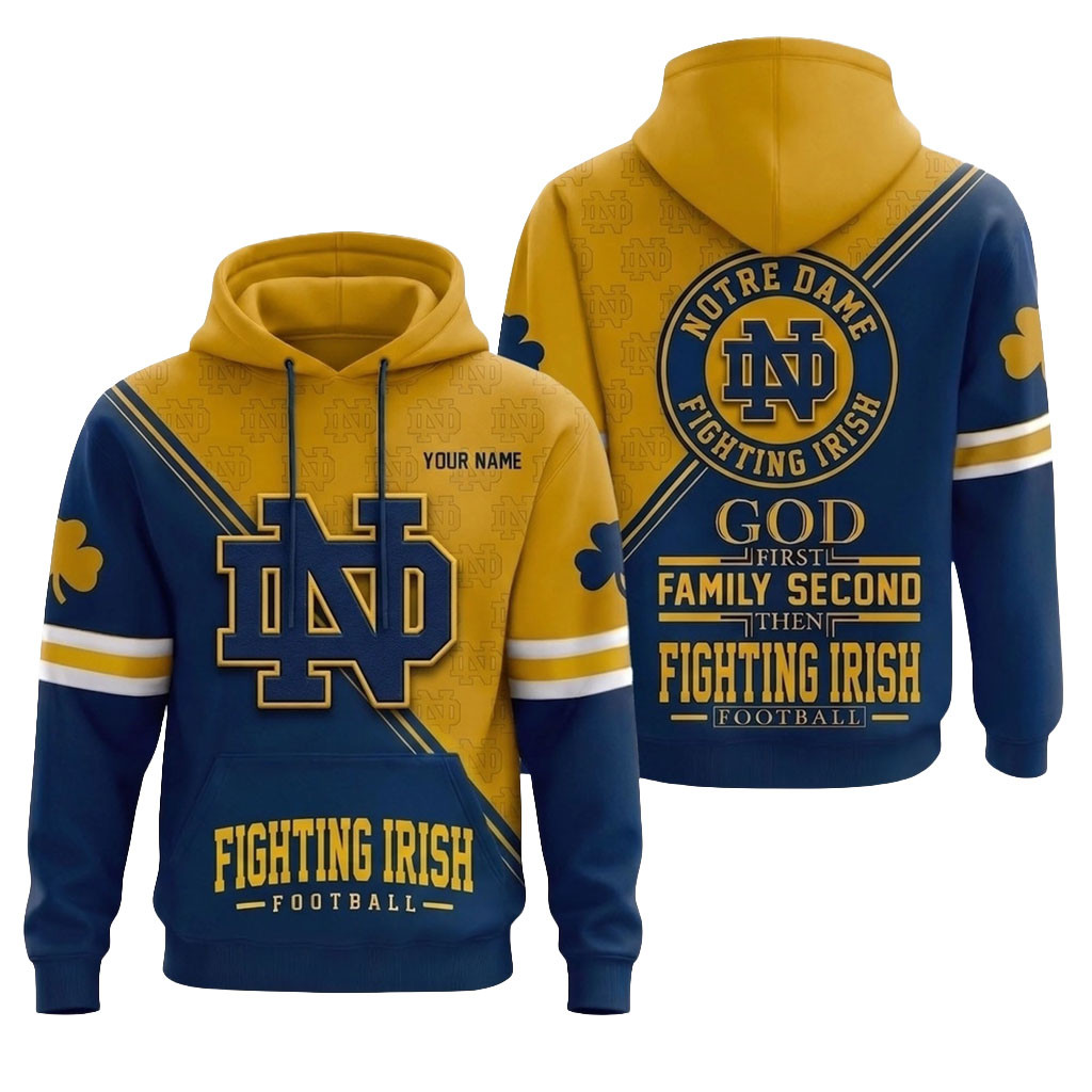 Personalized Notre Dame Fighting Irish Merch 2026 Faith Family Football Hoodie Game Day Gifts Personalized Notre Dame Fighting Irish Merch 2026 Faith Family Football Hoodie Game Day Gifts