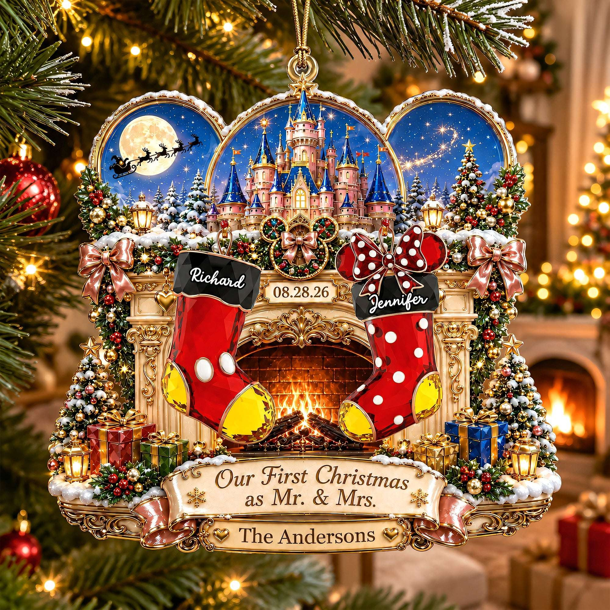 Personalized Our First Christmas As Mr And Mrs Ornament Holiday Decor Gifts For Newlyweds Personalized Our First Christmas As Mr And Mrs Ornament Holiday Decor Gifts For Newlyweds