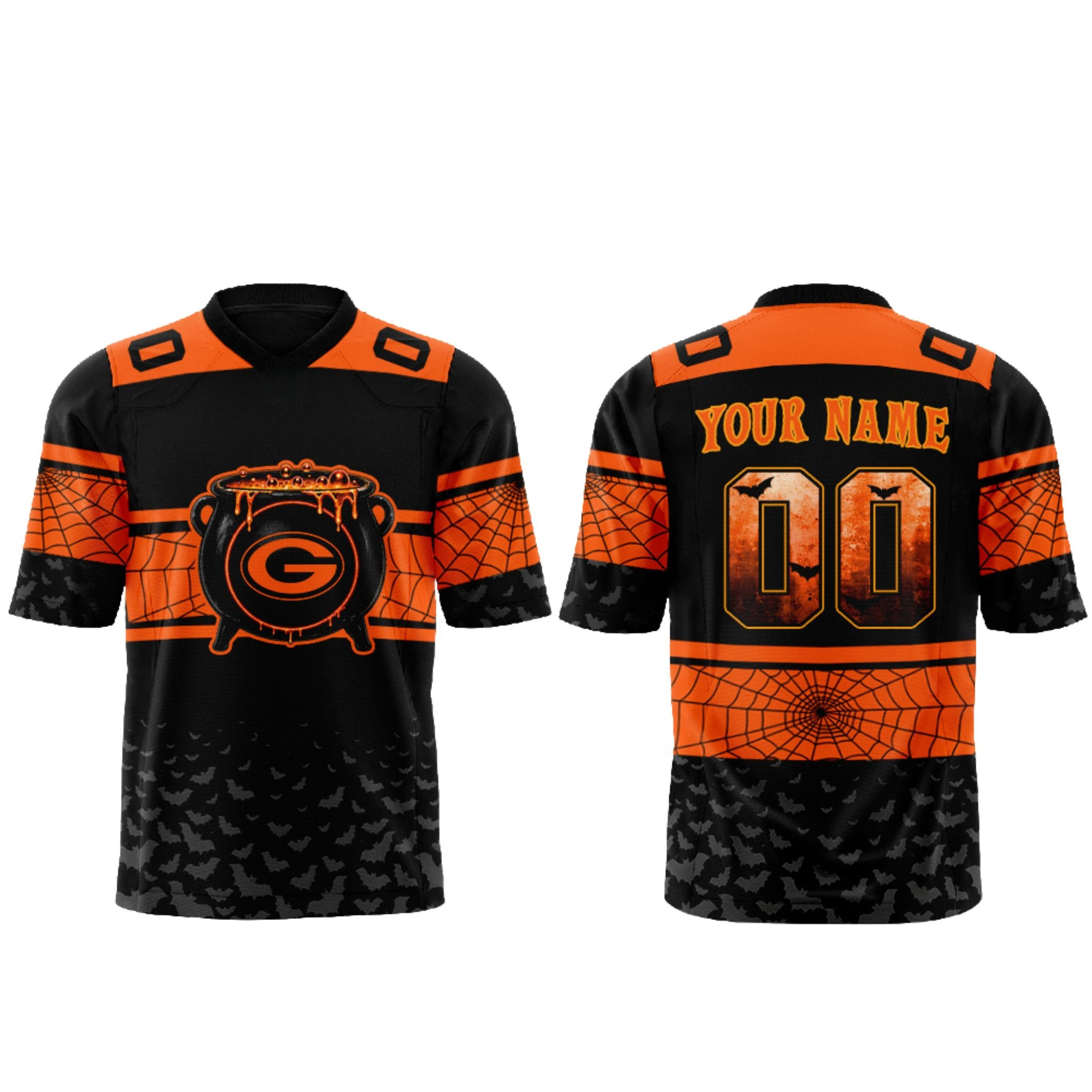 Personalized Packers Halloween Day 2026 Jersey Green Bay Packers Merch Gift For Football Fans Personalized Packers Halloween Day 2026 Jersey Green Bay Packers Merch Gift For Football Fans