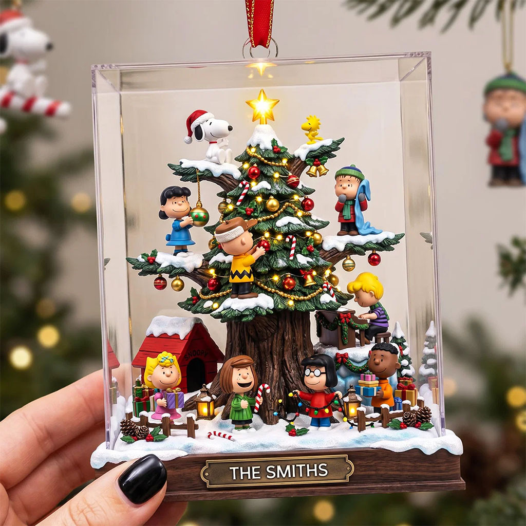 Personalized Peanuts Winter Wonderland Acrylic Ornament Holiday Home Decor Gifts For Christmas