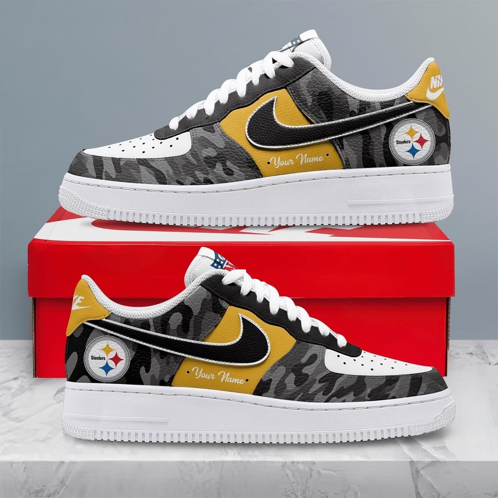 Personalized Pittsburgh Steelers Merch End Zone Energy Sneakers Presents For Football Lovers