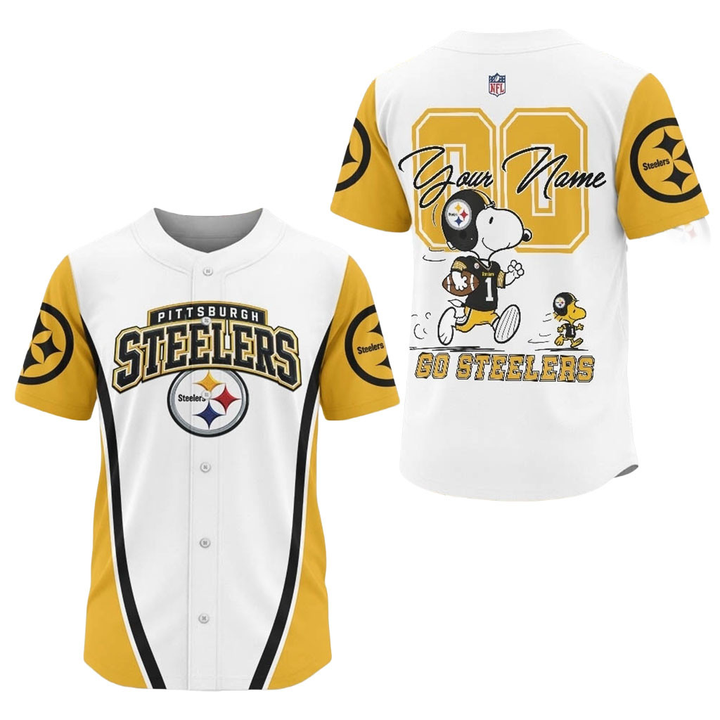 Personalized Pittsburgh Steelers X Snoopy Ultimate Game Day Jersey Steelers Merch Best Gifts