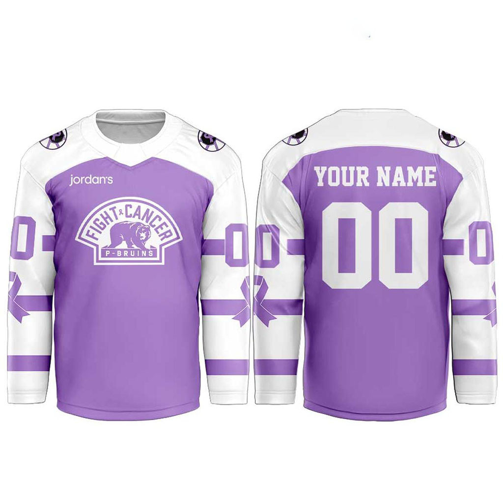 Personalized Providence Bruins Fight Cancer For This Season Hockey Jersey Providence Bruins Merch