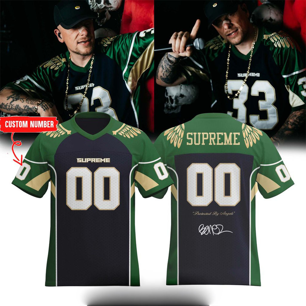 Personalized RAF Camora And Bonez MC Supreme Signed Jersey Gifts For Rapper Fan