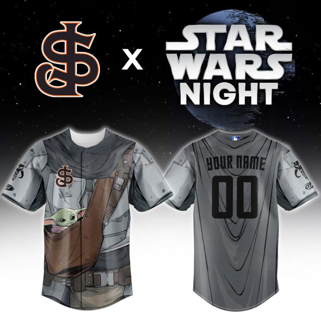 Personalized San Jose Giants Star Wars Night Baseball Jersey SJ Giants Merch Gift For Fans
