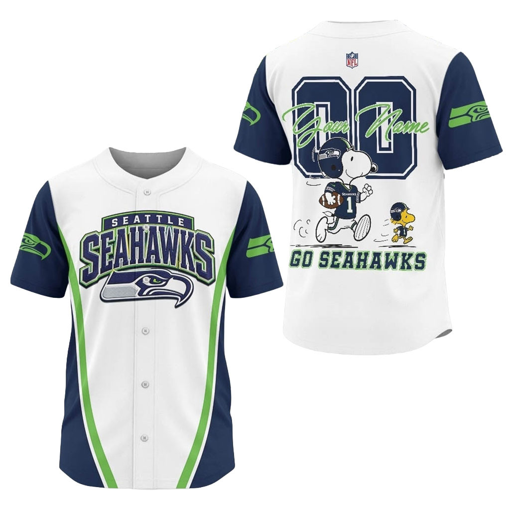 Personalized Seattle Seahawks X Snoopy Ultimate Game Day Jersey Seattle Seahawks Merch Fan Gift