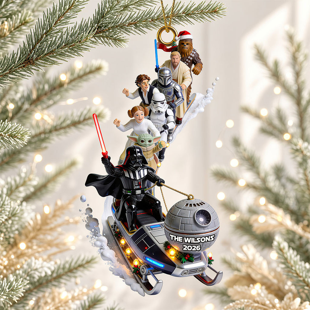 Personalized Star Wars Elliptical Snow Slide Acrylic Ornament Christmas Ornaments Xmas Gifts Personalized Star Wars Elliptical Snow Slide Acrylic Ornament Christmas Ornaments Xmas Gifts
