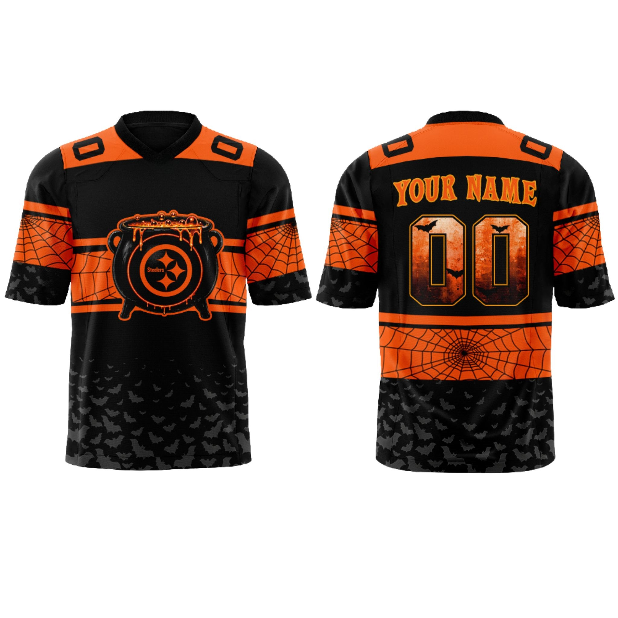 Personalized Steelers Halloween Day 2026 Jersey Pittsburgh Steelers Merch Football Themed Gifts