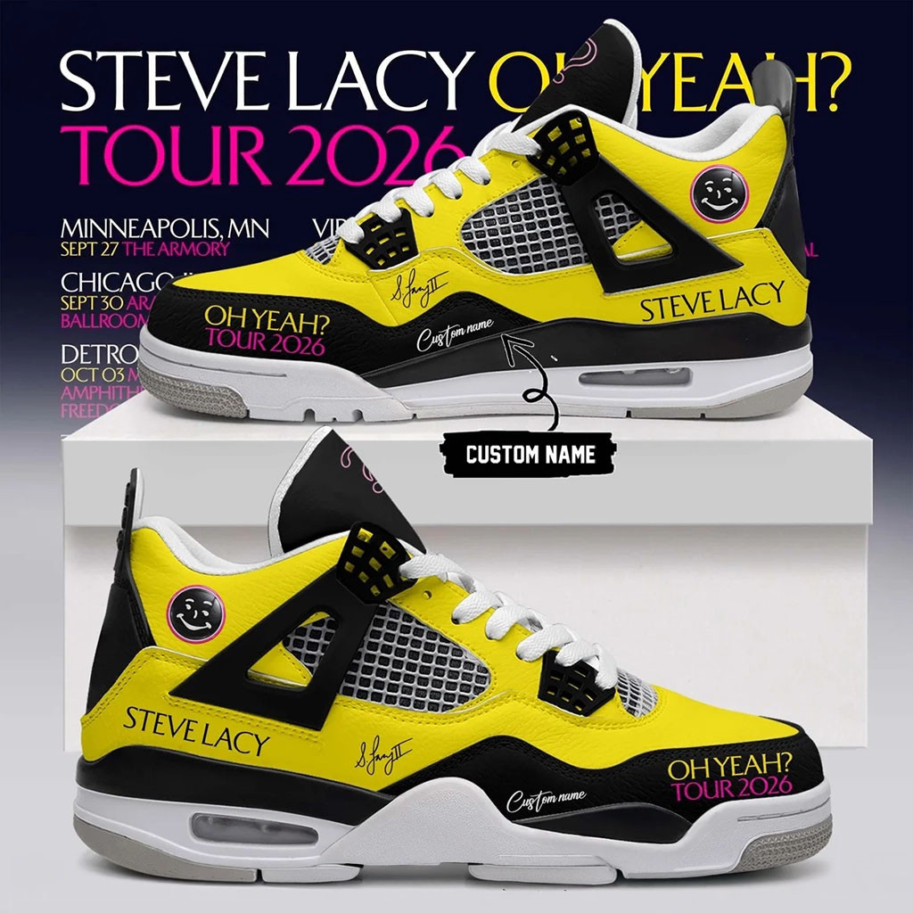 Personalized Steve Lacy Merchandise Oh Yeah Tour 2026 Signature Sneakers Gifts For Fans