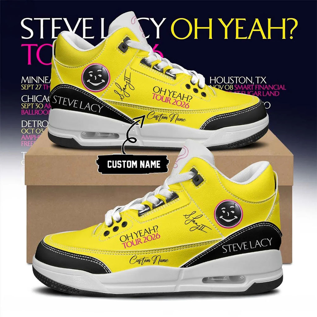 Personalized Steve Lacy Merchandise Oh Yeah Tour 2026 Signature Sneakers Good Gifts For Fans
