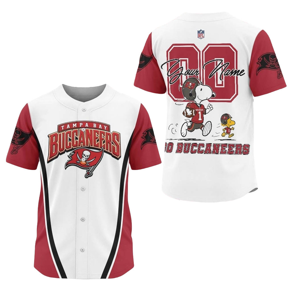 Personalized Tampa Bay Buccaneers X Snoopy Ultimate Game Day Jersey Buccaneers Merch Gifts